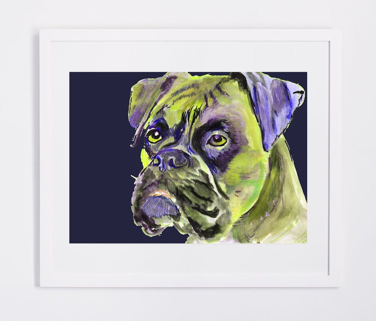 OscarJetson's tweet photo. Boxer Dog painting wall art print Lemon yellow Lime Green Soft Pโฆ https://t.co/4qDp9MKEWe #dogsoftwitter #SoftPurple https://t.co/C5ULeNy8eF