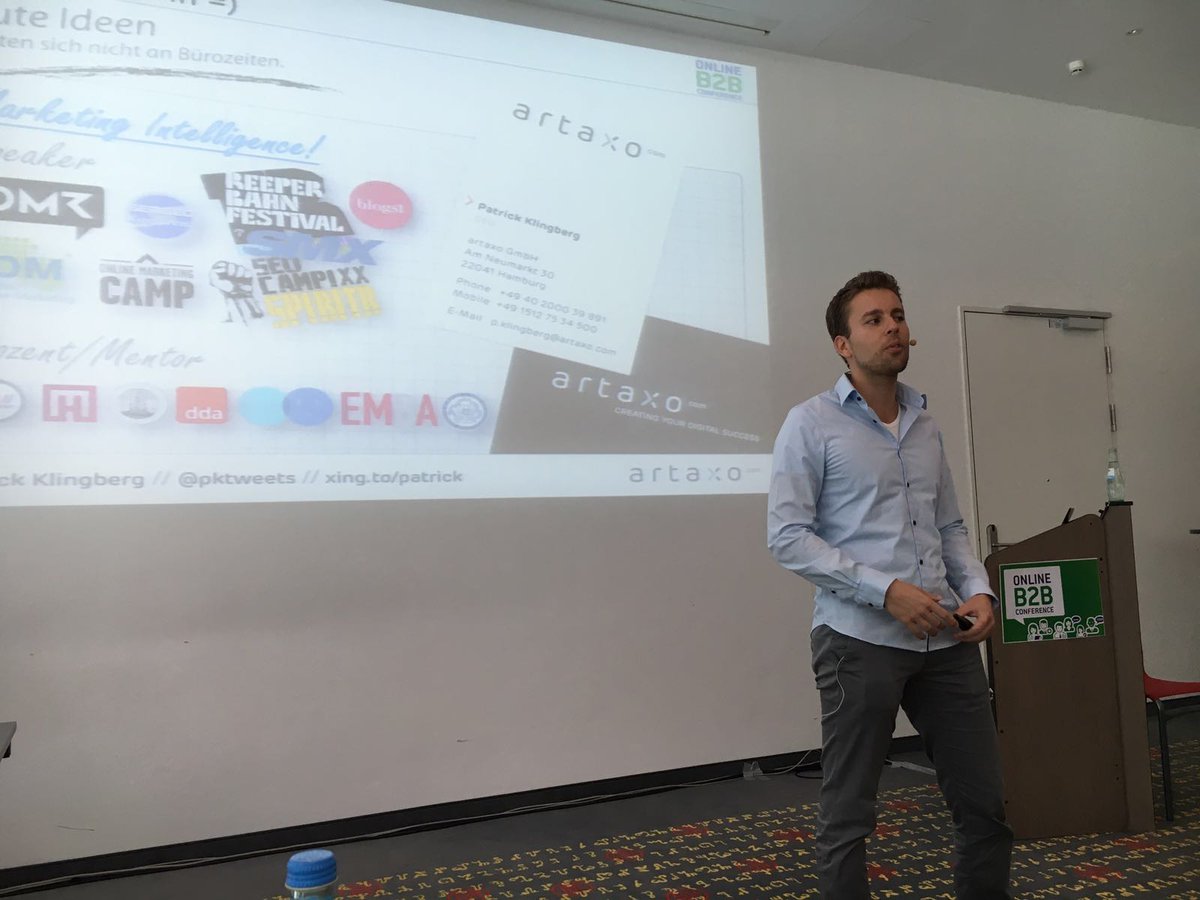 artaxogmbh's tweet photo. .@pktweets auf der Online B2B #Konferenz! Sein spannender Vortrag: Verschenktes #SEO-Potenzial im #B2B! #ob2bcon https://t.co/5p5v2WFIyc