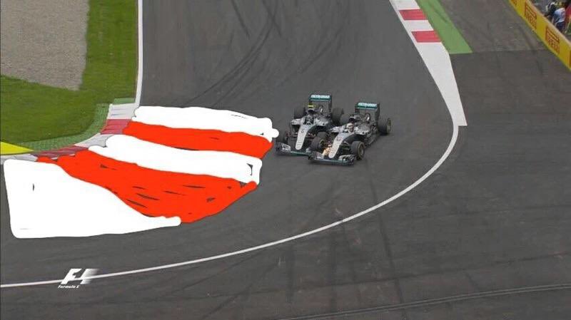 Lchidd's tweet photo. @thebuxtonblog new camera angle shows Hamilton was at fault !!! https://t.co/wzrkUex7XK