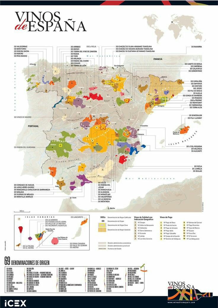 DrJimsWine's tweet photo. Wine areas of Spain https://t.co/QZsDesLTS3