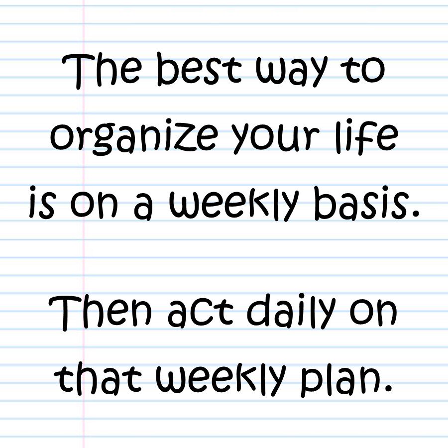 7Habits4Managrs's tweet image. The best way to organize your life is on a weekly basis.
Then act daily on that weekly plan.
#7Habits #Plan