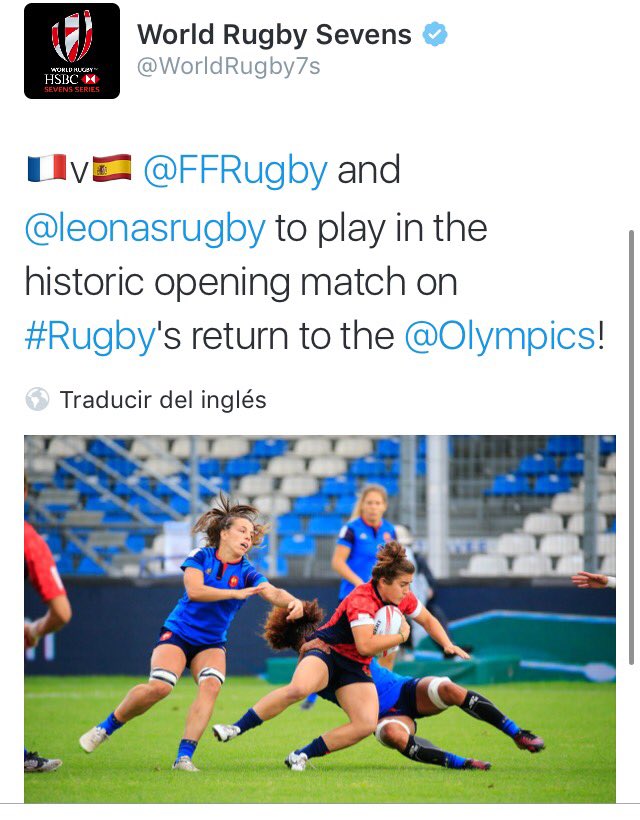 España jugará el primer partido de #rugby7 de la historia en unos <a href="/JJOO/">Juegos Olímpicos</a> 

<a href="/ferugby/">España Rugby</a> vs <a href="/FFRugby7s/">FFRugby7s</a> 
By @WorldRugby7s