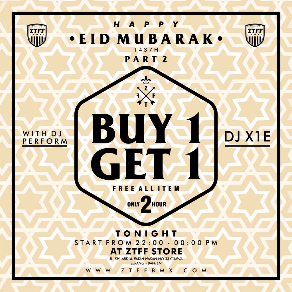 Kids series dan junior series kalian bisa dapatkan dengan promo #buy1get1ztffbmx