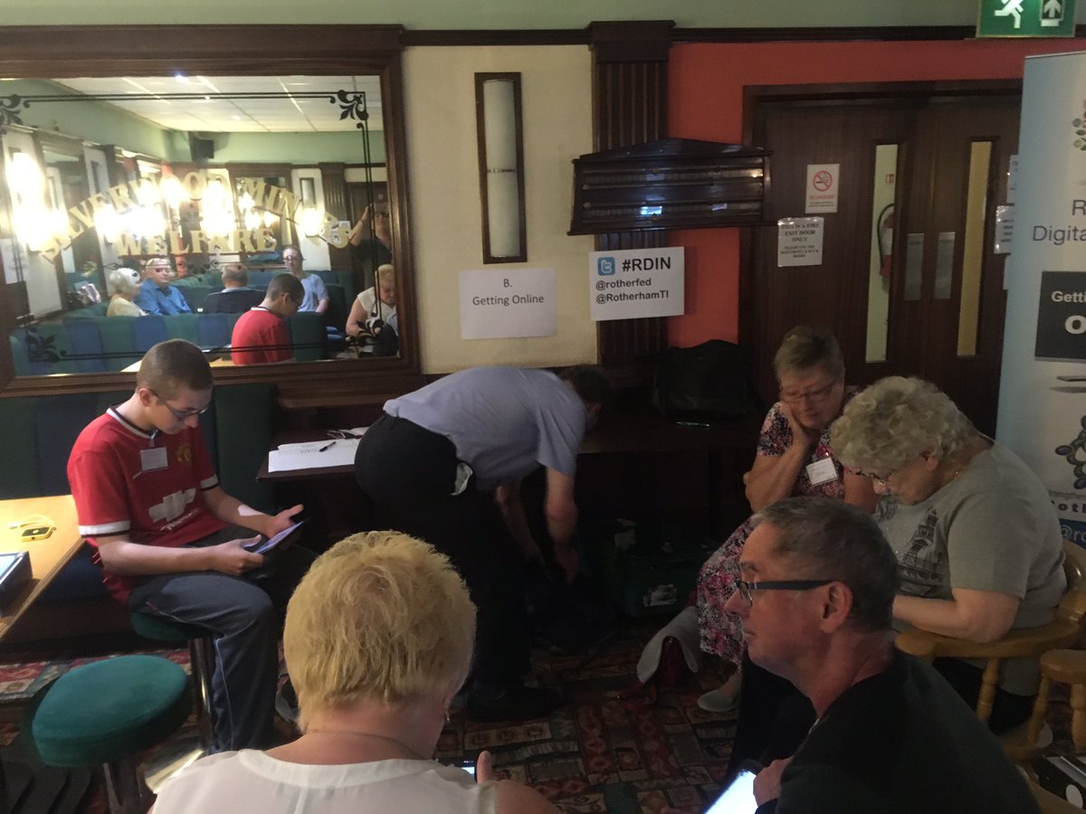 RothCorganisers's tweet photo. #RDIN supporting people get online at today's tenant conference @rotherfed @RotherhamTI https://t.co/6f3bSpJsn9