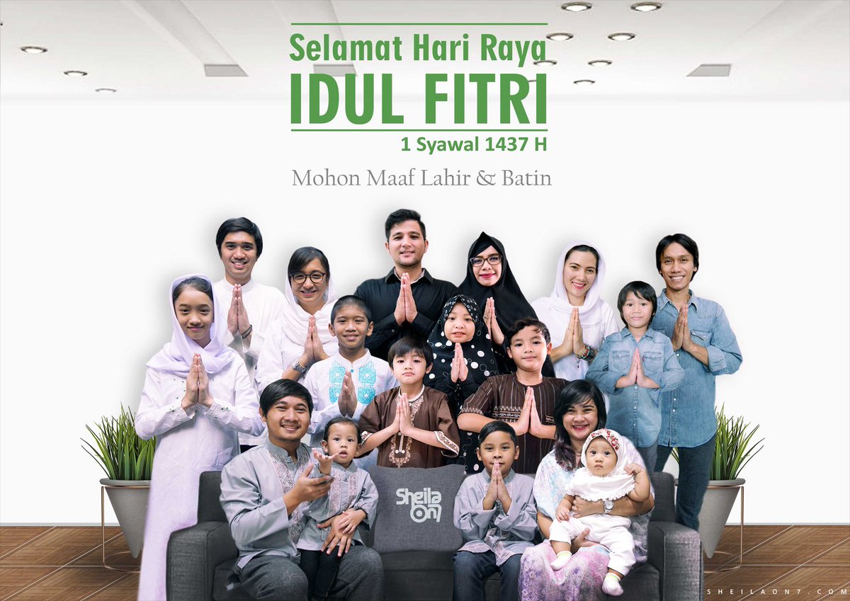 Selamat Lebaran &amp; Liburan, Minal Aidin Wal Faizin...Mohon Maaf Lahir dan Batin.

#SheilaonJune #SheilaonEidMubarak