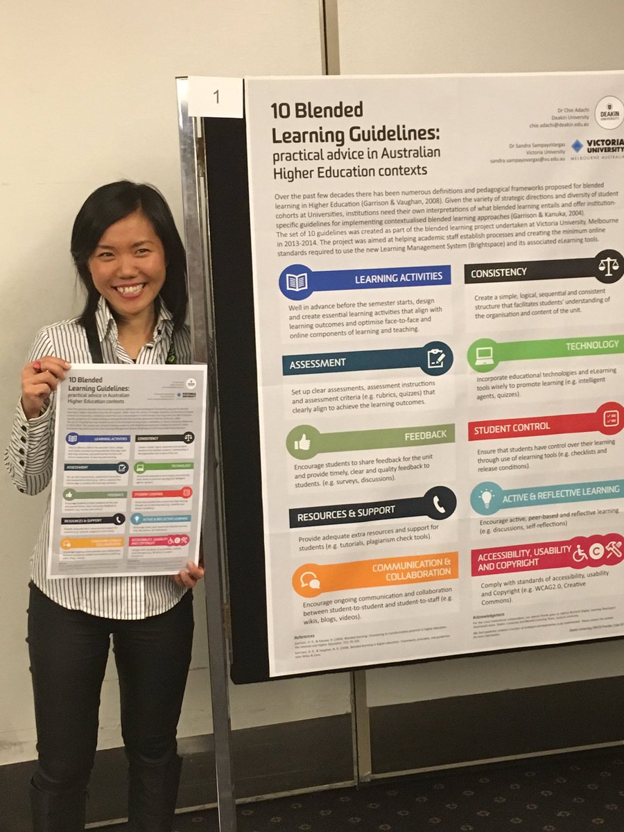 markorourke's tweet photo. #herdsa2016 @ChieAdachi 10 blended learning guidelines https://t.co/fMx0ecQ0ZP