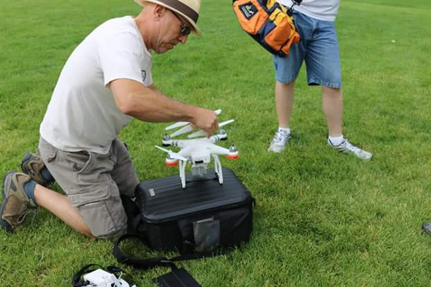 YoBadPixels's tweet image. Preparing for our first drone shot for out 48 Hour Film Race test run wih Chuck Fiorella.