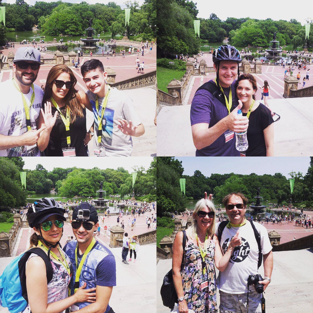 Happy #centralparkmoments with our customers on our #biketour of #centralpark 🇺🇸☀️🚲 #NYC #travel #TuesdayMotivation