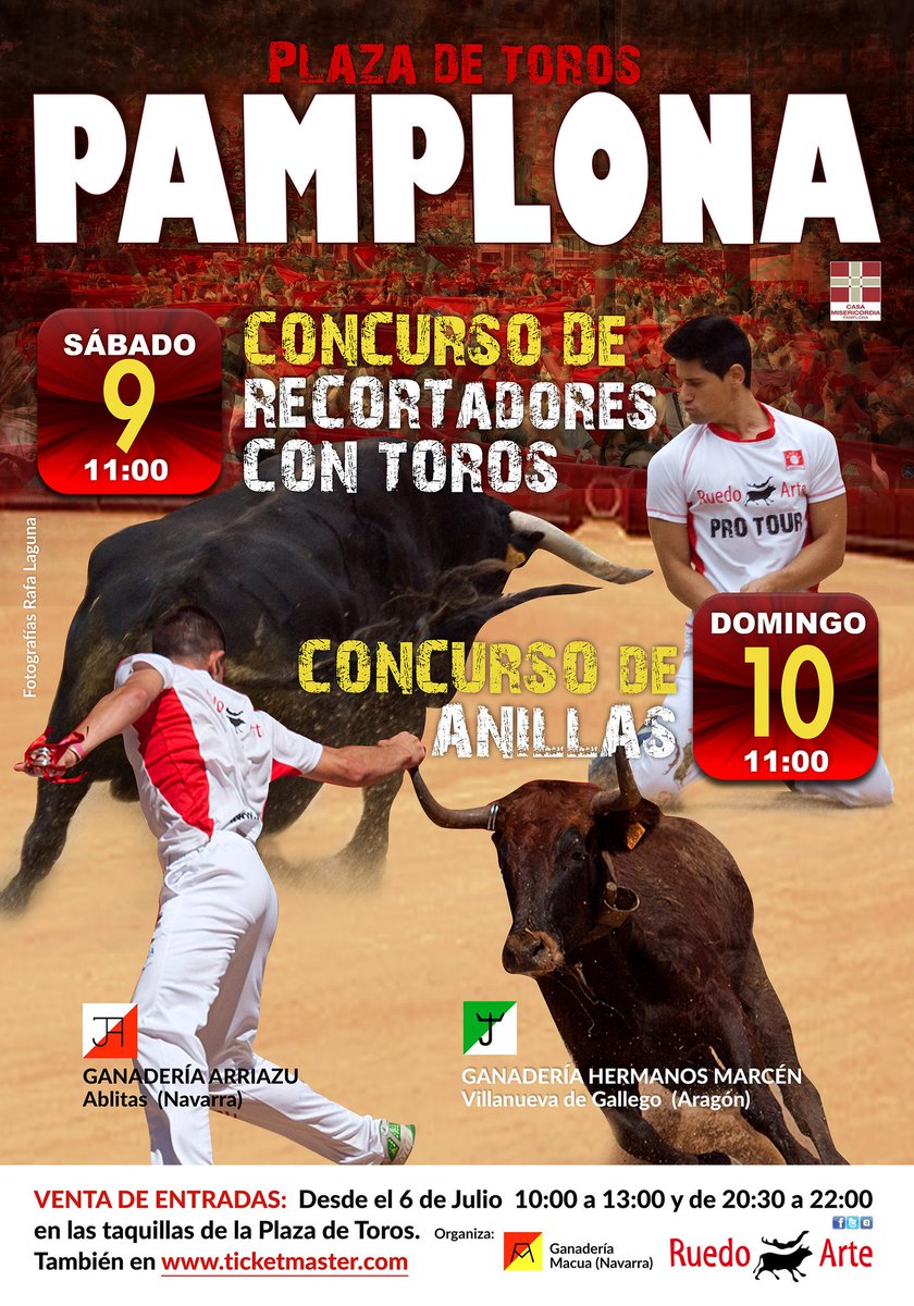 Un dia mas de este mes de Julio, un dia menos para nuestra cita en Pamplona, San Fermin 2016 !!!!!