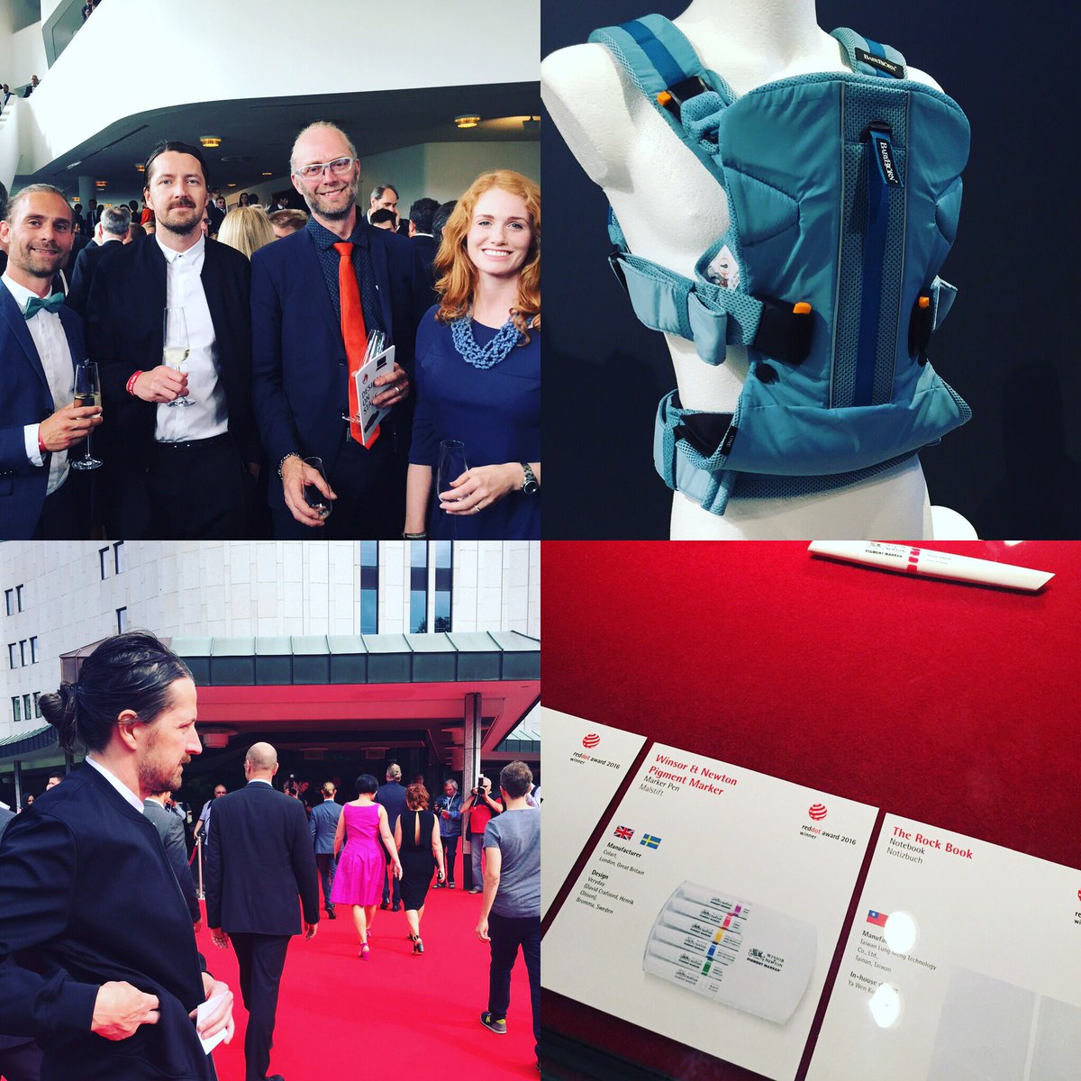 byVeryday's tweet photo. Red carpet, Red dot museum and a red tie. #reddot2016 @reddot #babybjorn #winsorandnewton https://t.co/4iNDT6AWFG