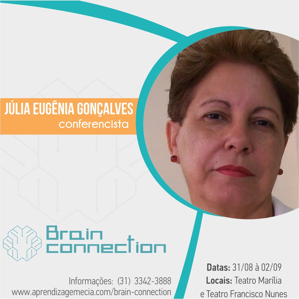 BrainEventos's tweet image. A Julia estará conosco no Brain Connection! E você, já fez a sua inscrição? goo.gl/WRkQaC
