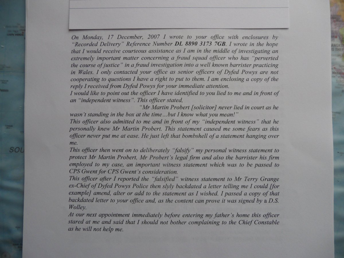 IntegrousWales's tweet image. ...#falsifying a witness statement and tampering with evidence. 
Obstructing Justice. 
#CPSGwent decided not to do..