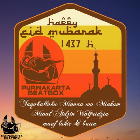 BeatboxPWK's tweet photo. Kami keluarga besar  Purwakarta Beatbox mengucapkan minal aidzin walfaidzin. Happy ied mubarak 1437 H. ↔😢🙏 https://t.co/rlicunORML
