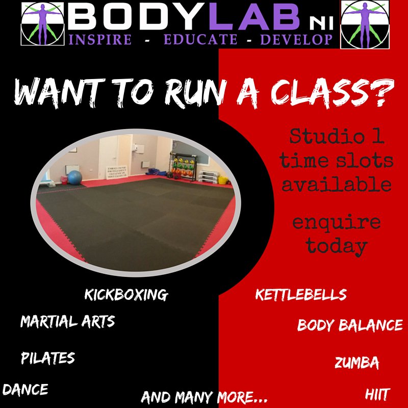 BodyLabNI's tweet image. Class Instructors Wanted!! #Exercise @BodyLabNI #Belfast #HIIT #Zumba #Kettlebells #Kickboxing #Dance #Pilates