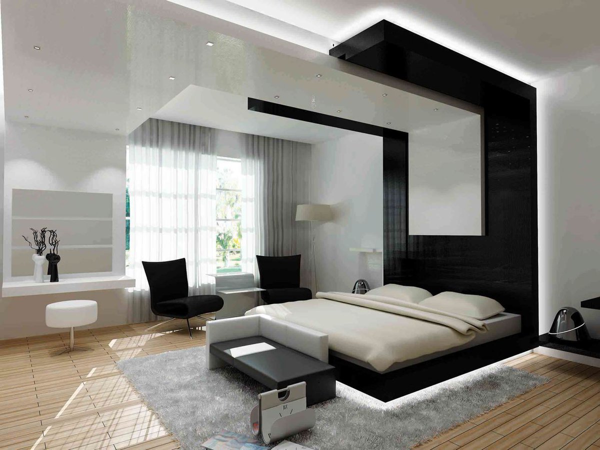 #stylish #elegant #black #white #bedroom