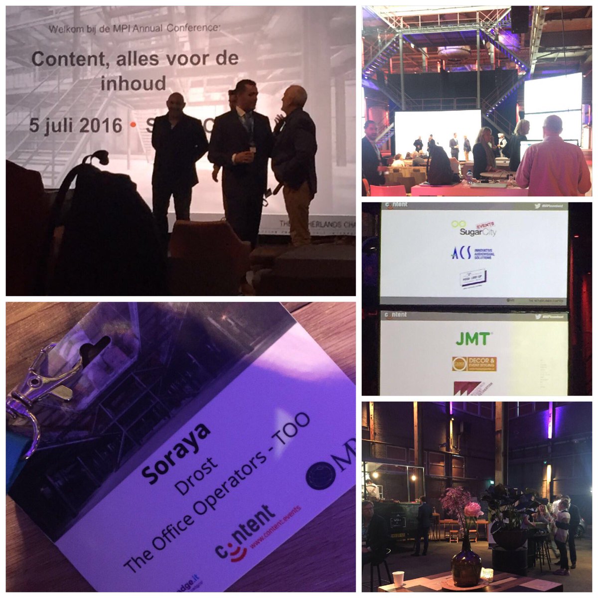 Another day, another event! Vandaag is Sales &amp; Meeting room manager Soraya aanwezig bij <a href="/NLConference/">Content</a> #MPIcontent