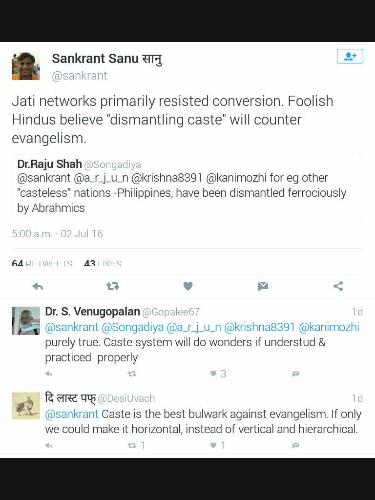 PKumar1965's tweet photo. @_Tzarina @Pradip_K_Varma @Abhina_Prakash  Justification for caste system? https://t.co/jAM6DT8E8i