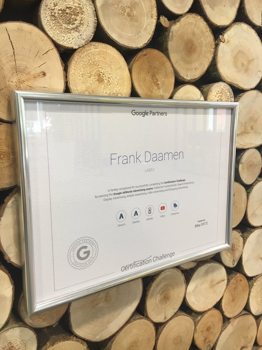 frankdaamen's tweet photo. Leuk hoor @googlepartners! #AdWords https://t.co/u9QLI70s0E