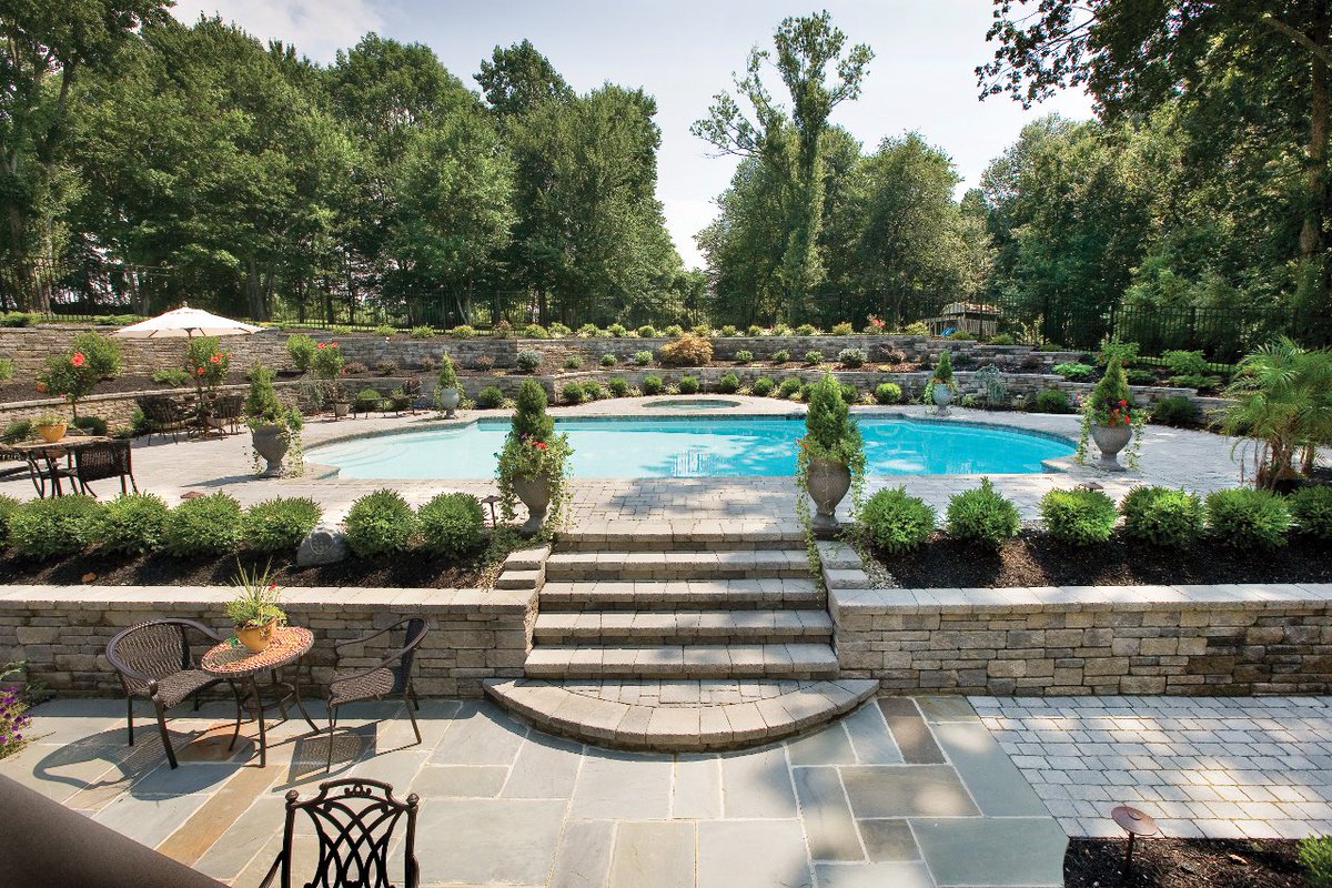 MorrisBrickNJ's tweet photo. #poolweek @MorrisBrickNJ #techobloc #pool #patio and #retainingwalls. @TechoDaveWood @techobloc https://t.co/dGreNCOYtB
