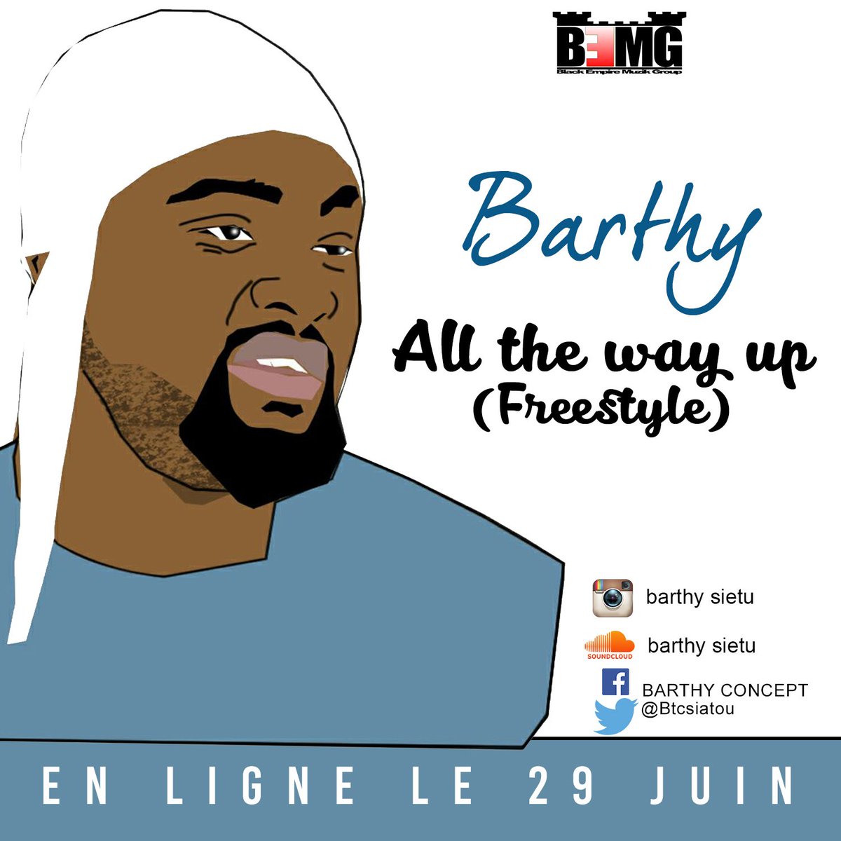 BTTSofficiel's tweet photo. Brand New: BARTHY a.k.a BTC - #AllTheWayUp (Freestyle)
 rappé en Fèh'Fèh et en Camfranglais
https://t.co/dSLYOMJxZw https://t.co/bdDEolEMfI