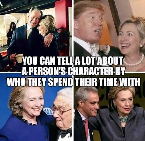 Fredric_Ward's tweet image. She's always had the wet paper bag ethics of her buddy #Dubbya; now, #Shillary is talking like him.