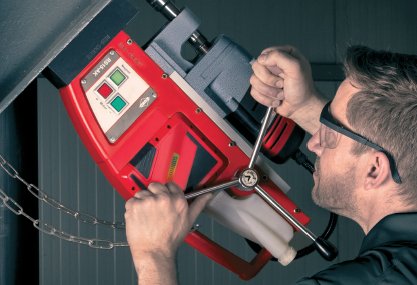 RS_Tooling's tweet photo. Launching the RUKO RS15-AK Battery Powered Magnetic Drilling Machine ideal for assembly, site &amp; remote location work https://t.co/EbbwWS58Wy