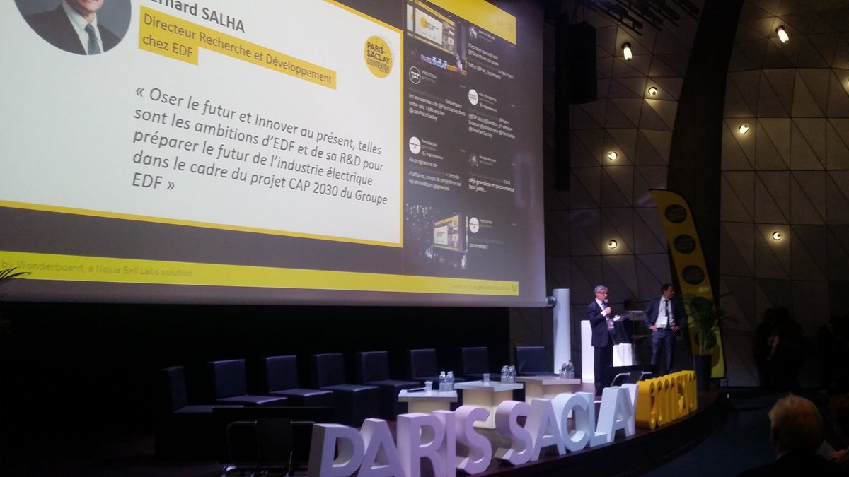 ToineBs's tweet photo. Lancement de #ParisSaclayConnexion par Bernard SALHA, Directeur R&D chez EDF. #EDF_Lab https://t.co/AjYkgI67Cl