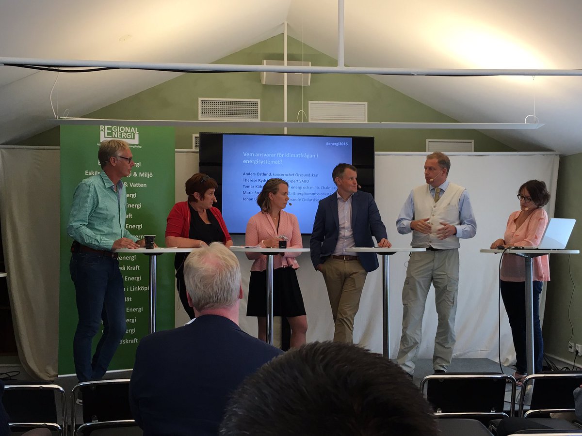 Norvenius's tweet photo. Just nu debatt om kraftvärmens förutsättningar hos Regional Energi. #energi2016 https://t.co/PeoRmNNOIT