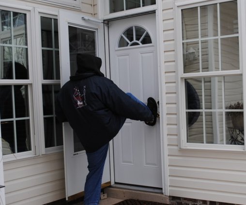 In 2015 54% of entries were front door- Install 4 hole strike plate with min 2" long screws: bit.ly/1q2d4Go