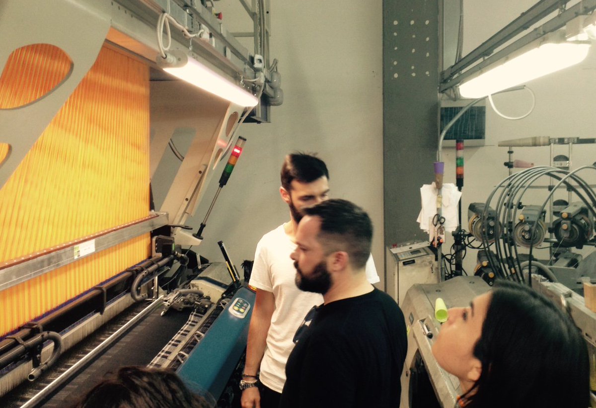 #Lookingforinspiration with #DonnaHuanca and #JavierPeres at Lanificio <a href="/Bisentino/">Bisentino</a>, #Prato.