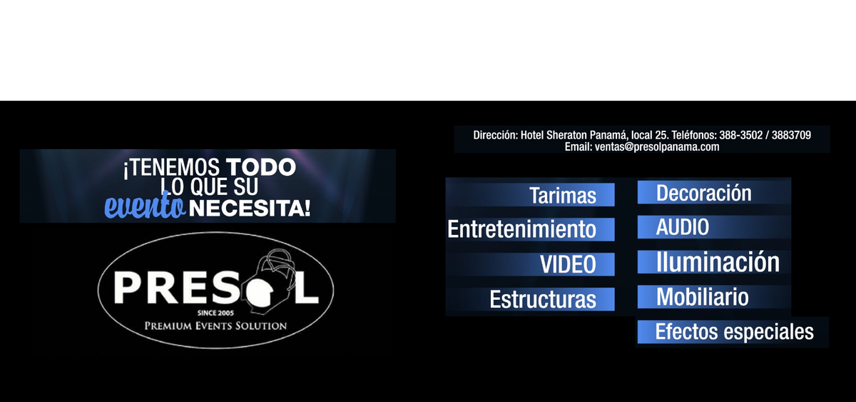 presolpanama's tweet photo. Premium Events Solutions tiene todo lo que su evento necesita!  https://t.co/vuom69Kkhn https://t.co/ogxAq81qBG