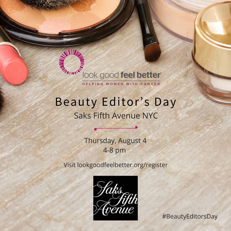 Meet with @lunterbe + a makeover & gift at #beautyeditorsday on 8/4 benefiting @LGFB! Visit lookgoodfeelbetter.org/register