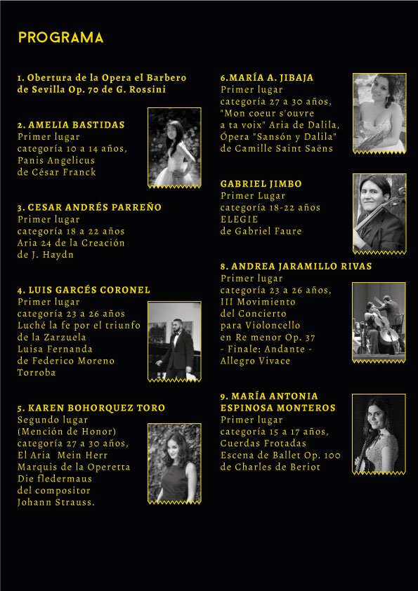 sinfoucuenca's tweet photo. El repertorio de esta noche #VIICONCIERTO #TEMPORADA2016 #TeatroSucre #OSUC #concierto #Cuenca #notelopuedesperder https://t.co/OYvjGUjFLs