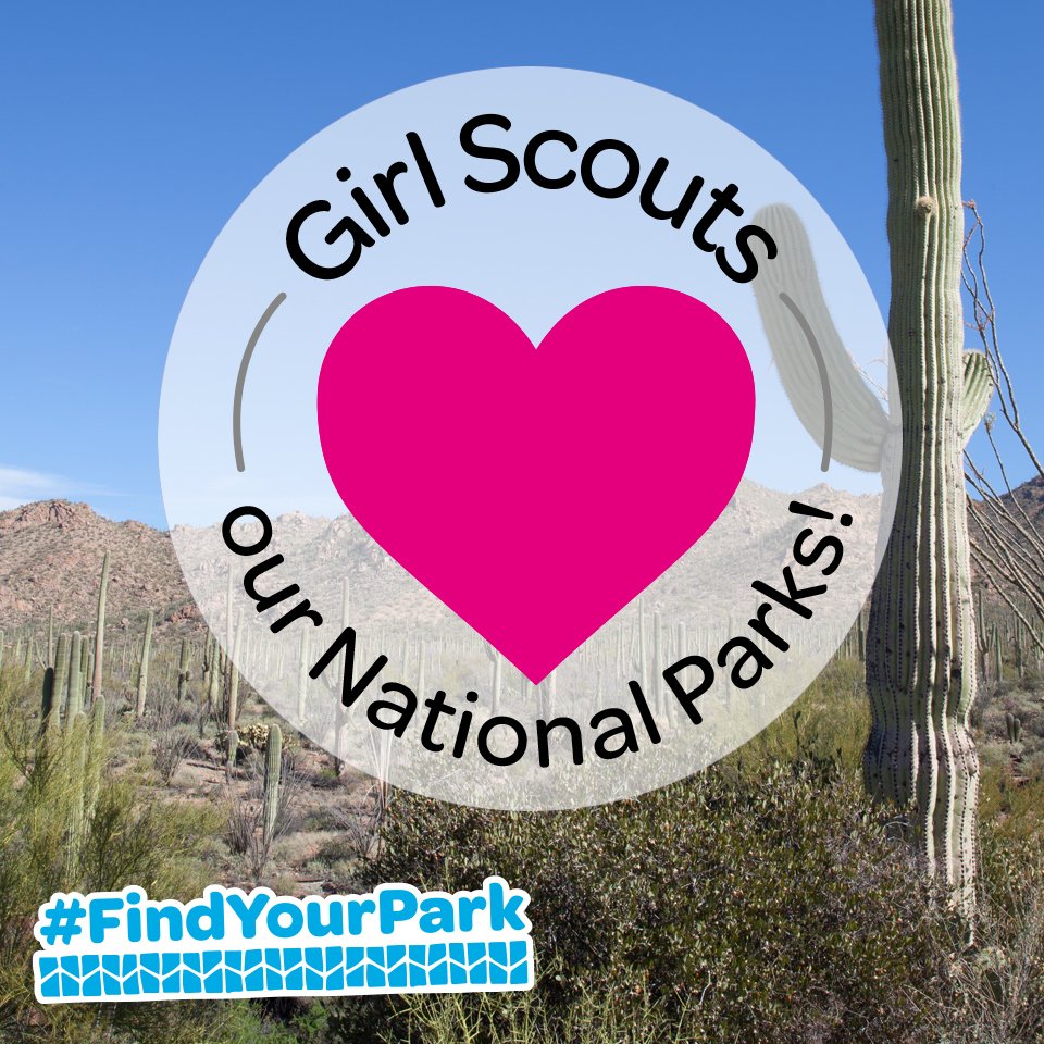 girlscouts's tweet photo. Girl Scouts + @NatlParkService = the best outdoor experience. #FindYourPark. https://t.co/SGEFR3ngTe #gsoutdoors https://t.co/RZqanrodU2