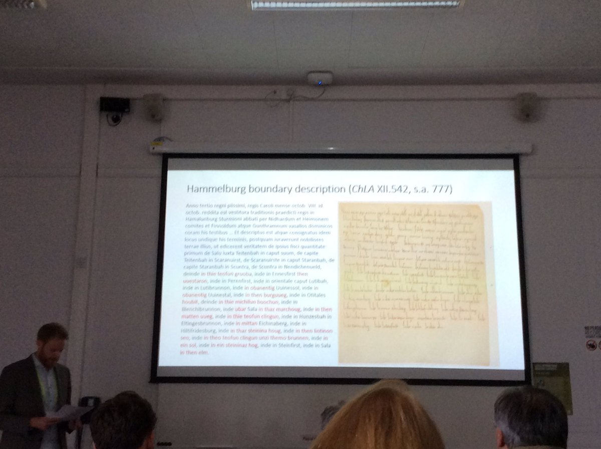 LangChart's tweet image. The Hammelburg boundary description, with plentiful vernacular boundary descriptions #s712 #IMC2016 @e_c_roberts