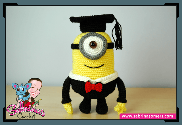 SabrinasCrochet's tweet photo. I graduated today &amp; released a new pattern to celebrate! :) #crochet #minion https://t.co/94AqKAbpEN https://t.co/InW9MZCQrE