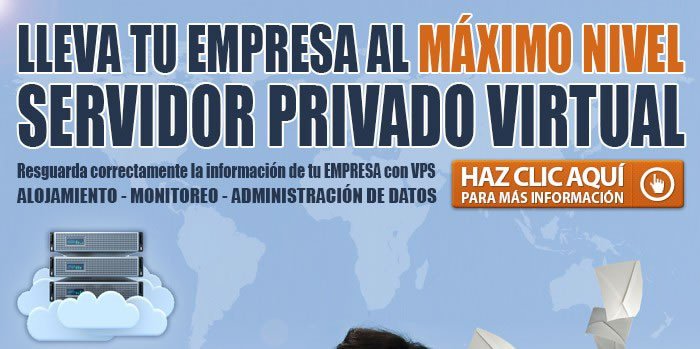 VinculoCL's tweet photo. ¿Necesitas un Servidor?
VPS - Servidor Privado Virtual
>> https://t.co/WS1NBHmR0u https://t.co/4aPwiAX5Oy