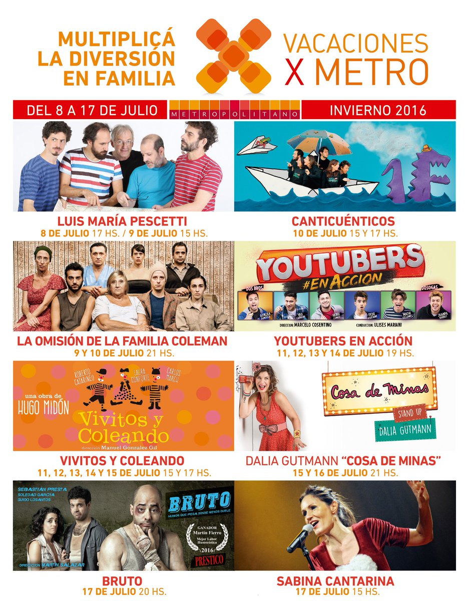 En estas #vacacionesdeinvierno el teatro está en <a href="/MetropolitanoRo/">Metropolitano Ros</a>. Comprá tus entradas en <a href="/TurboEntrada/">TURBO ENTRADA</a>
