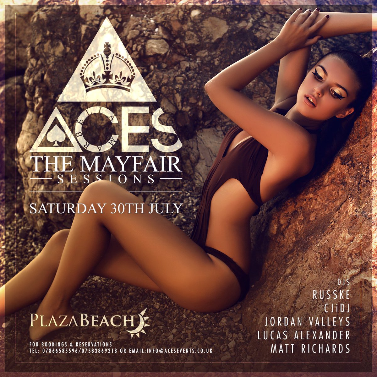 ACESevents's tweet image. NEW DATE added to our summer schedule at Plaza Beach

ACES &amp;amp; Mayfair Sessions Sat 30th July

DJ line up is🔥🎉💃 #Marbs