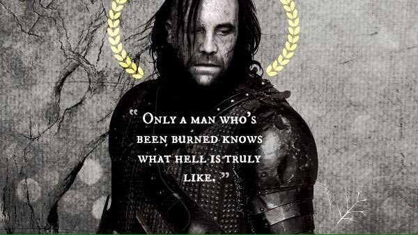 "Fuck the King." 

~New Sandor Clegane. 
~Literate and descriptive. 
~#GameOfThrones.
