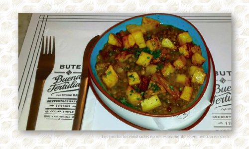 Lentejas para entrar en calor. En Bute de Palmares las más ricas. @buteplaza