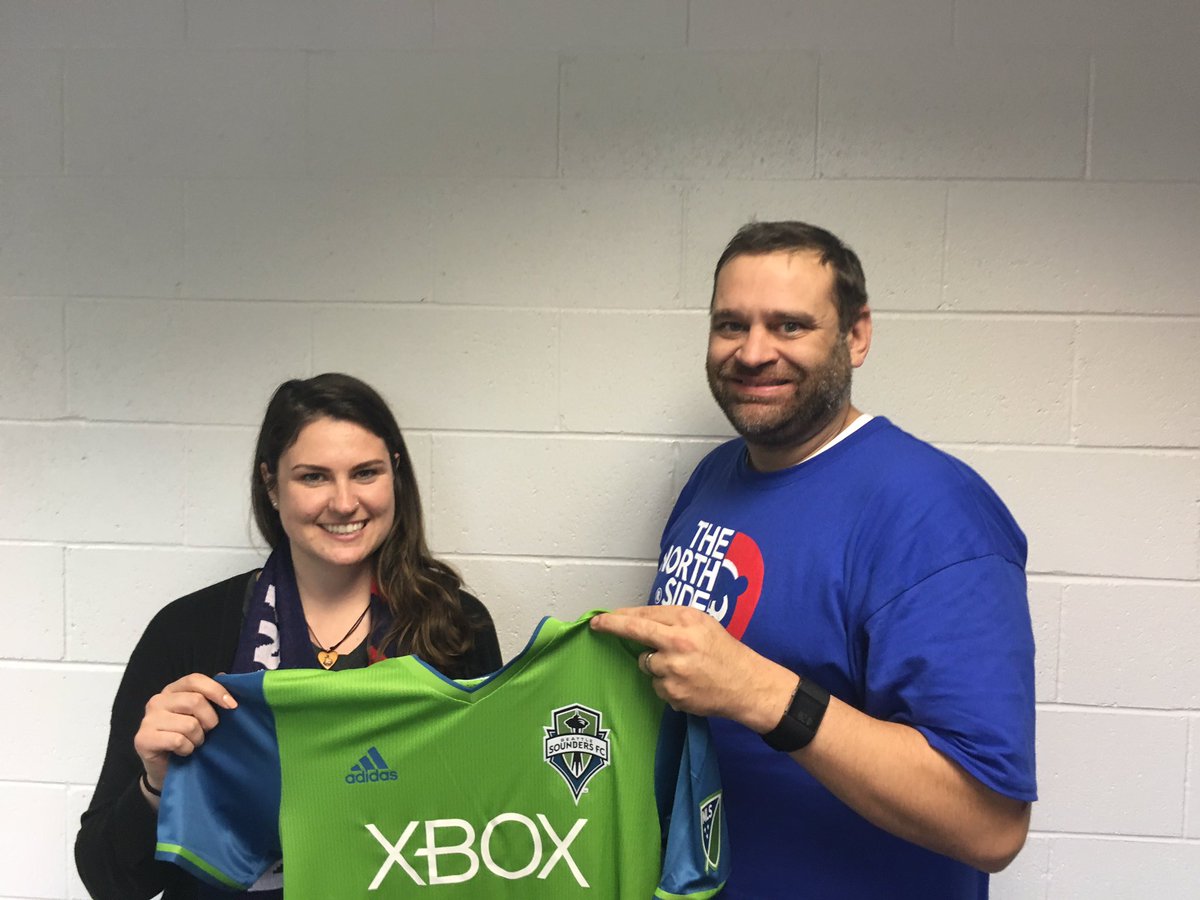 MLSNSC's tweet photo. And the good times keep on rolling! Congrats to @alli_doll503, who is the newest Fan Relations Rep for @SoundersFC! https://t.co/mYjUwEKAEc