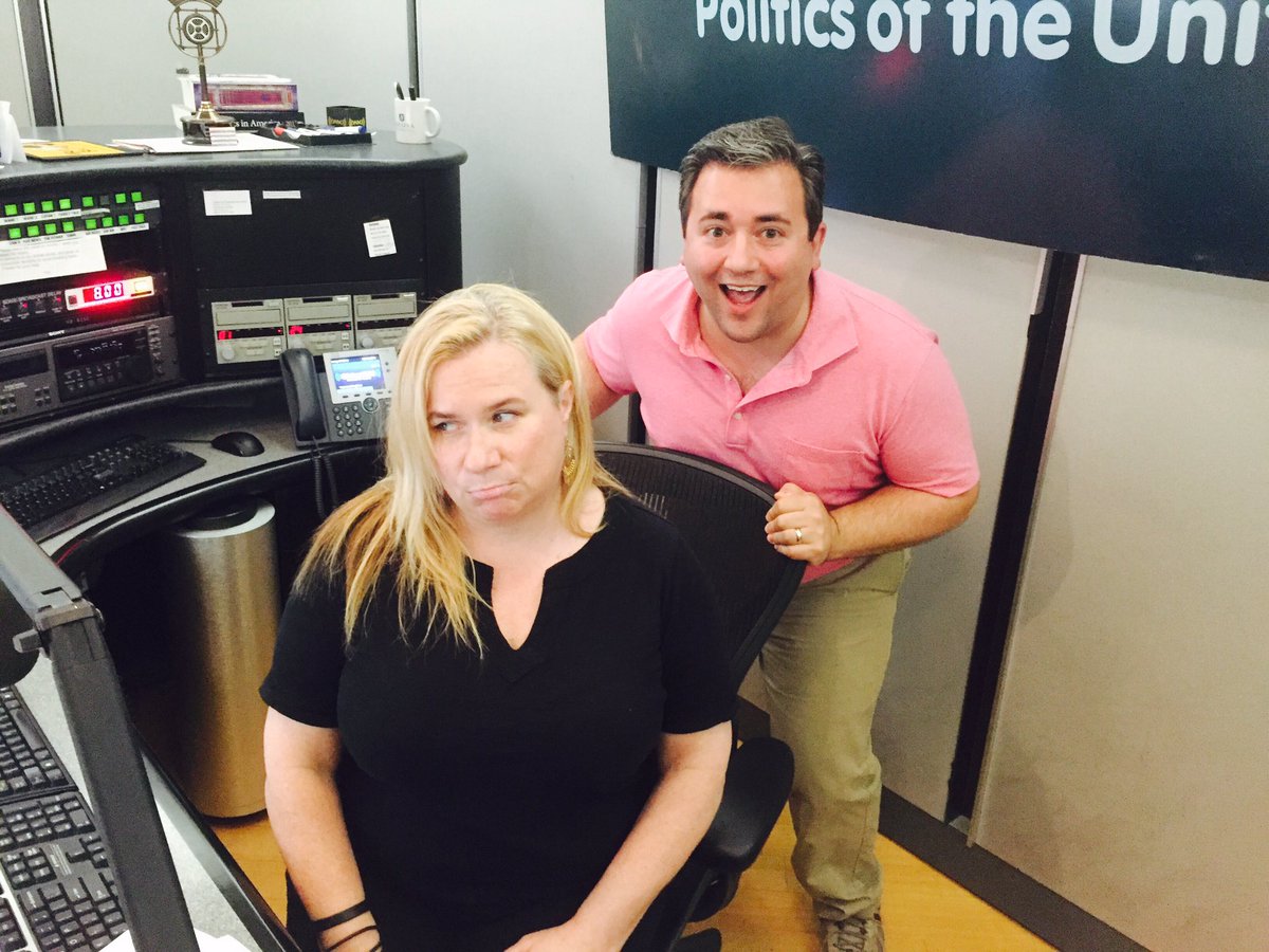 JulieMasonShow1's tweet photo. A beardless @JaredRizzi makes @JulieMason a sad host. #TeamBeard or #TeamFreshCut ? https://t.co/AS8QAU46dZ