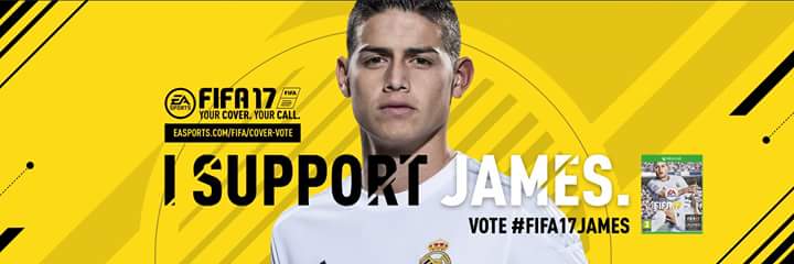 FansJamesR_Bta's tweet photo. ✅🎮⚽ ¡Vota por James! 👉 https://t.co/wbkjSvTodU #FIFA17JAMES https://t.co/UVqbqG26Dl