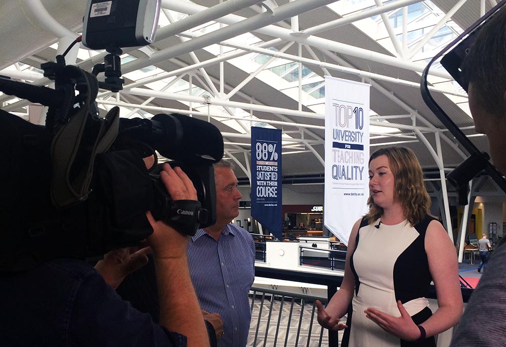 Logistics graduate Emily Key &amp; Senior Lecturer John Day talk to <a href="/BBCInsideOut/">Inside Out E Mids</a> about logistics in the East Midlands.