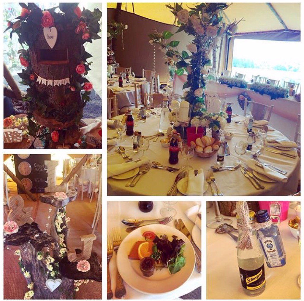 PercivalsPTC's tweet photo. A few of the lovely finishing touches from Jenni &amp; Lance's Tipi wedding. https://t.co/eYMXjKBlyg