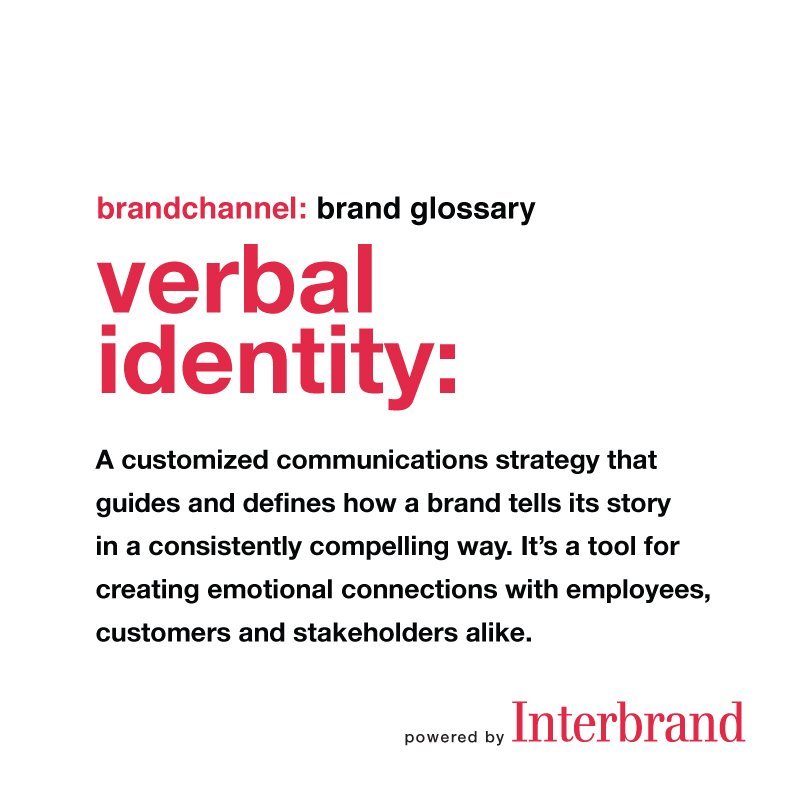 Find out new #branding words in the @interbrand #brandglossary #verbalidentity