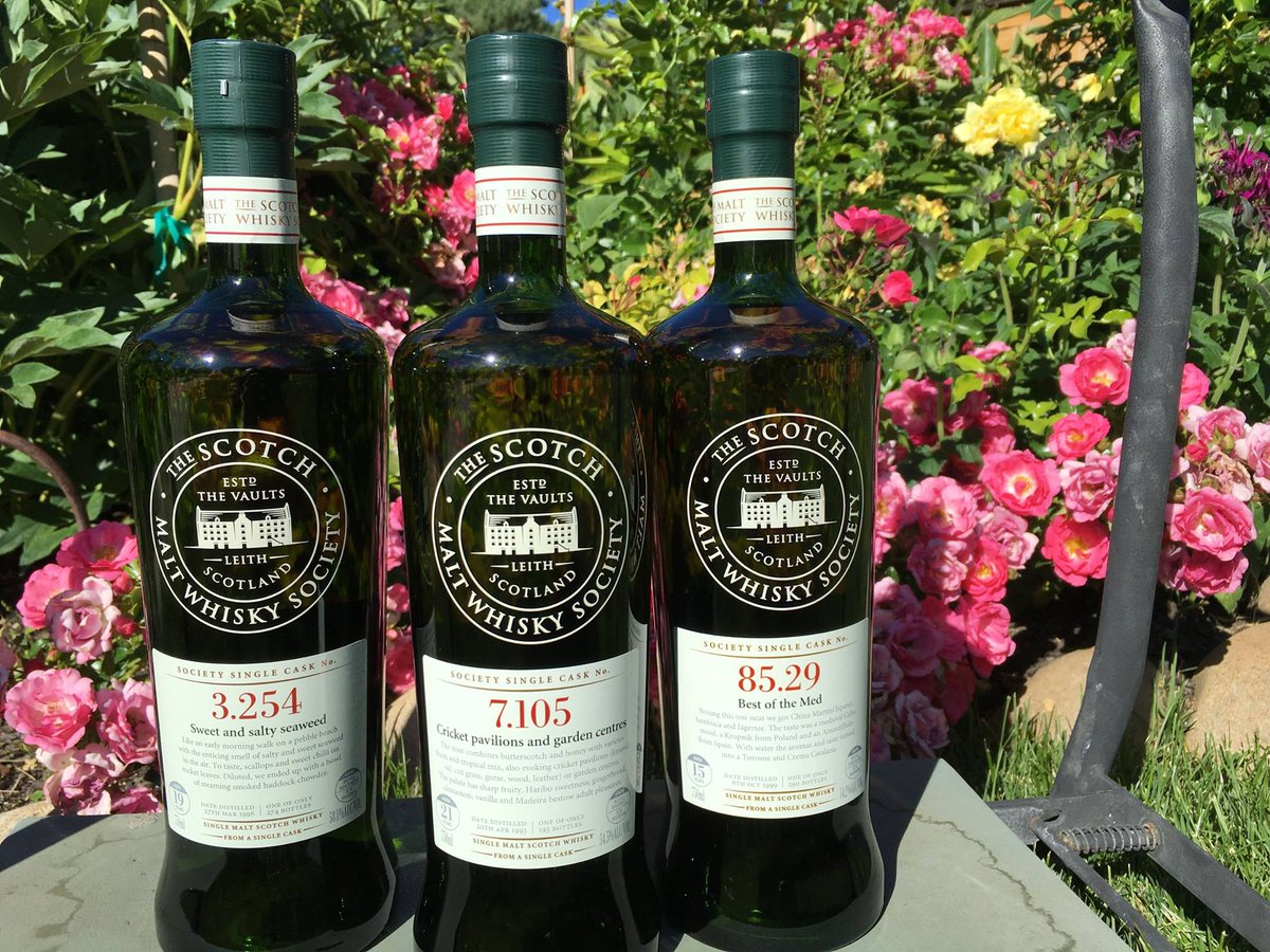 Great capture by one of our Society Members! Enjoying a dram in the garden... Summer is in FULL BLOOM! #Whisky