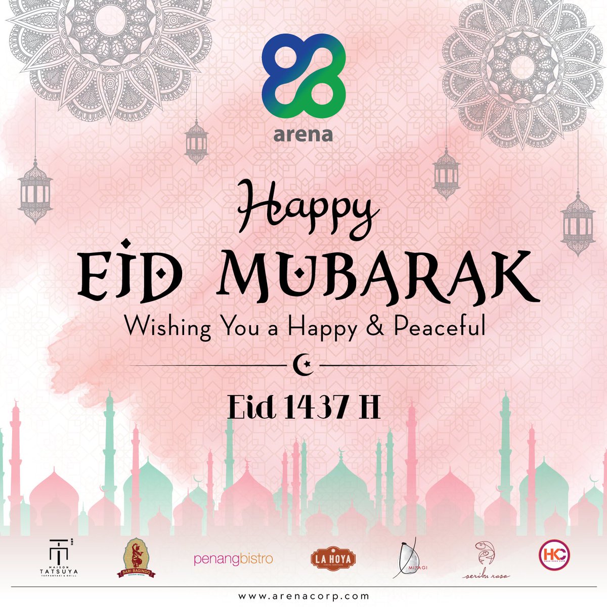 HAPPY EID MUBARAK - Wishing You a Happy &amp; Peaceful Eid 1437 H.