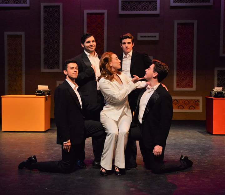 InterlakesTh's tweet photo. #ilst9to5themusical Violet dreams of being "one of the boys". #summerstock #summertheatre #broadway https://t.co/pprqO5v66H